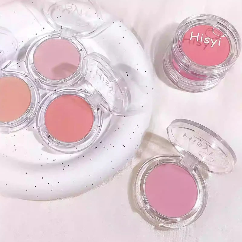 Waterproof Matte Cheek Color Makeup Blush Powder with Brightening & Contouring