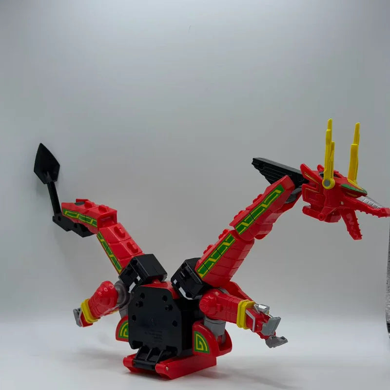 Thunder Megazord Action Figure Set - 5 Zords Combine, No Box, Collectible