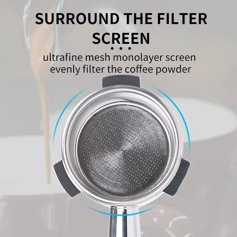 54mm Coffee Bottomless Portafilter for Espresso Machines - Replacement Filter Basket