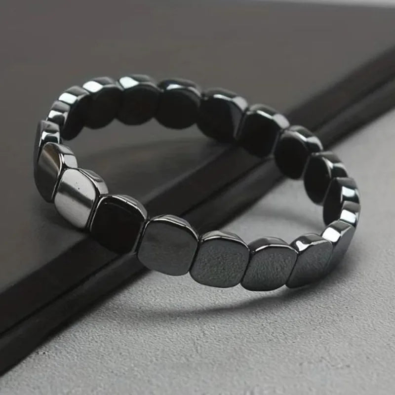 Hematite Men's Bracelet - Support T-Levels, Confidence & Clarity