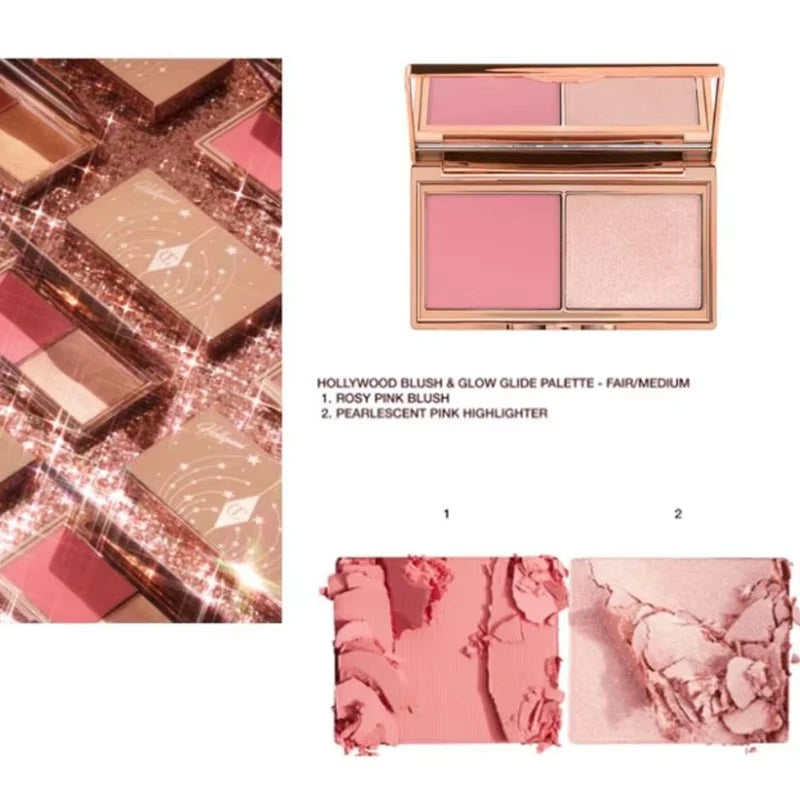 Charlotte Tilbury Starlight Powder Blusher & Highlighter Duo - Two Color Discs