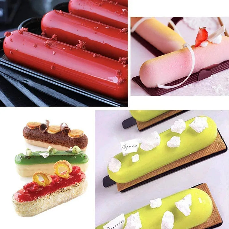 Silicone Mold 10 Cavity Finger & Rectangular Chocolate Cookie Ice Trays Baking Tool