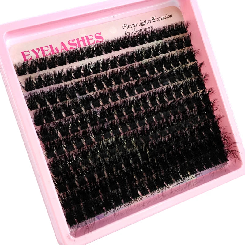 Fluffy Lash Clusters 10-18mm DIY Eyelash Extensions — Mixed Styles & Curl Options