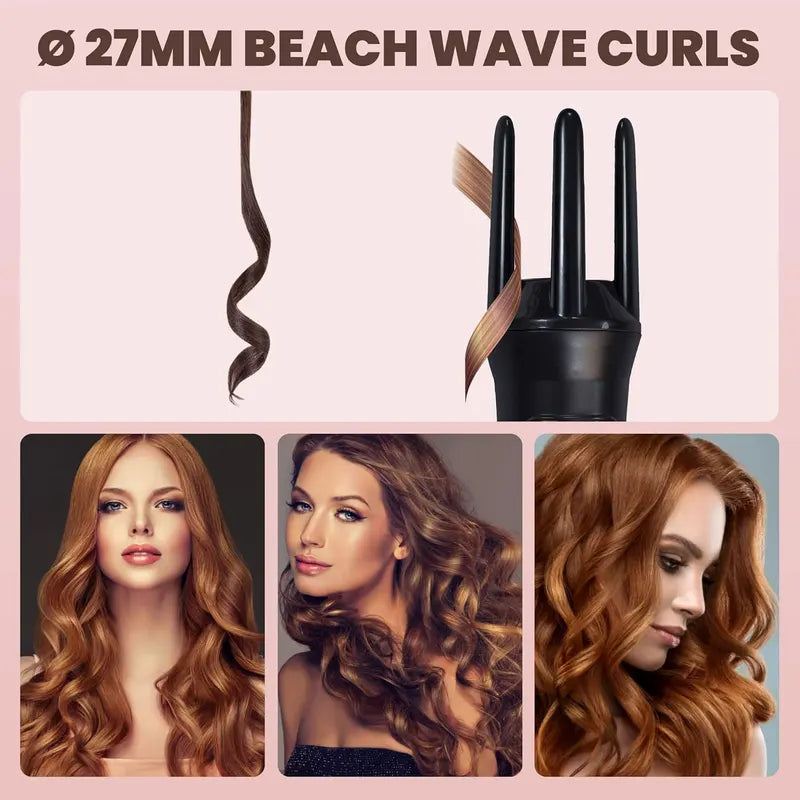 Auto Rotating Ceramic Hair Curler - Automatic Curling Iron & Styling Wand