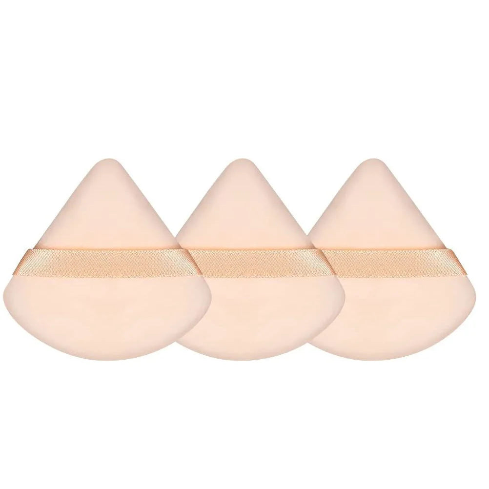 Makeup Powder Puff Set - Washable Velvet Face Blenders for Foundation & Concealer