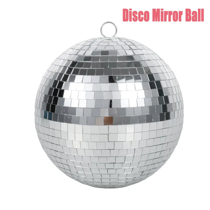 Disco Mirror Ball Hanging Decor 8 Inch Party & Wedding Lighting Effect