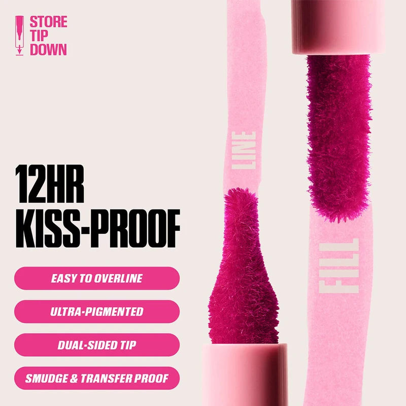Frosted Lip Liner & Lipstick Set - Waterproof, Vegan, Custom Logo Wholesale