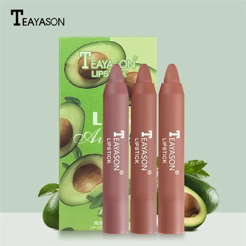 Velvet Matte Lipstick Set - Long Lasting Waterproof Lip Tint Pen, 3-Piece Collection