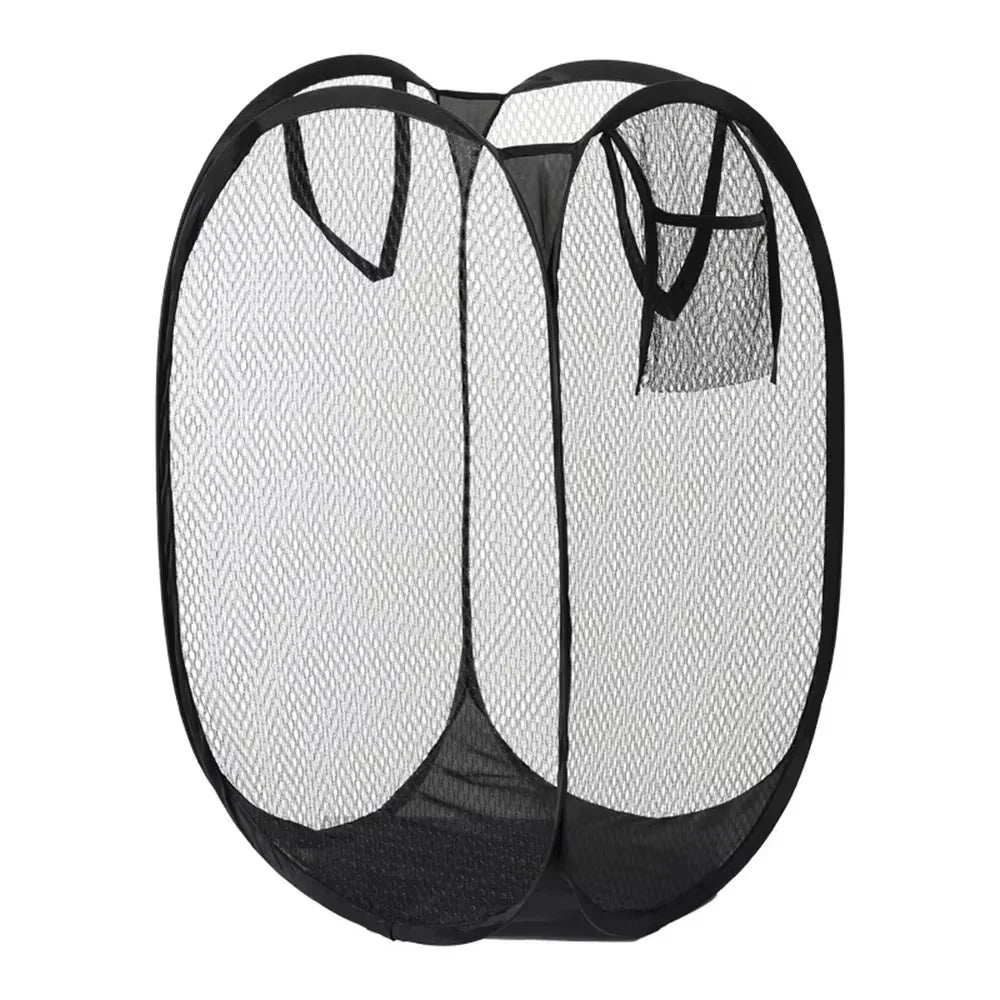 Large Foldable Skeleton Clothes Basket with Ventilated Design – Portable & Spacious Storage