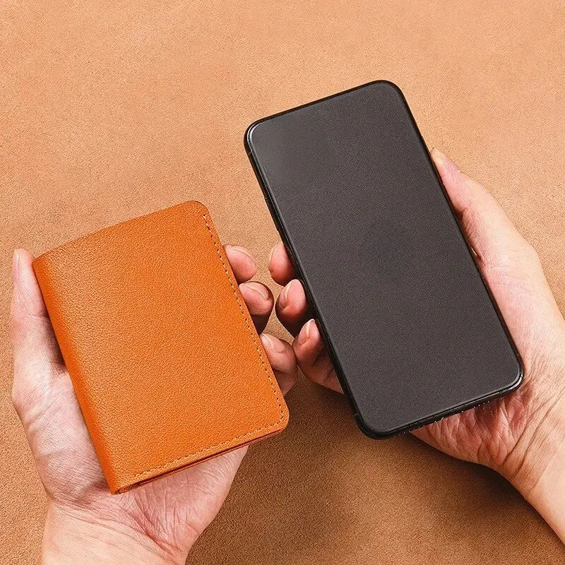 Ultra Thin PU Leather Wallet for Men and Women Credit Card Coin Purse