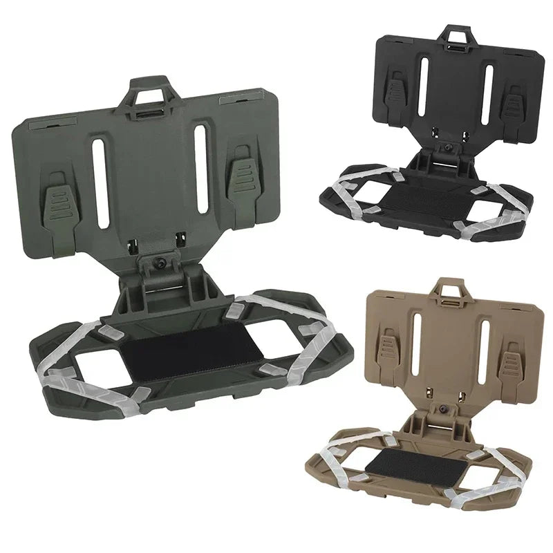 Tactical Vest Phone Holder with Molle Mount for 4.7-6.7 Inch Phones, Foldable Cell Phone Pouch
