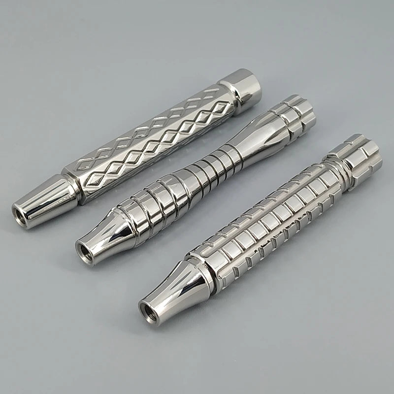 Safety Razor Handle Stainless Steel Spiral Razor Handle for Wet Shaving