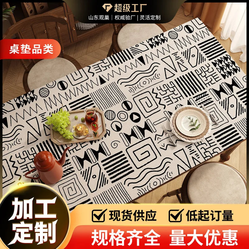 Graffiti Style Oil-Proof Waterproof Anti-Scalding Living Room Carpet - Easy to Clean