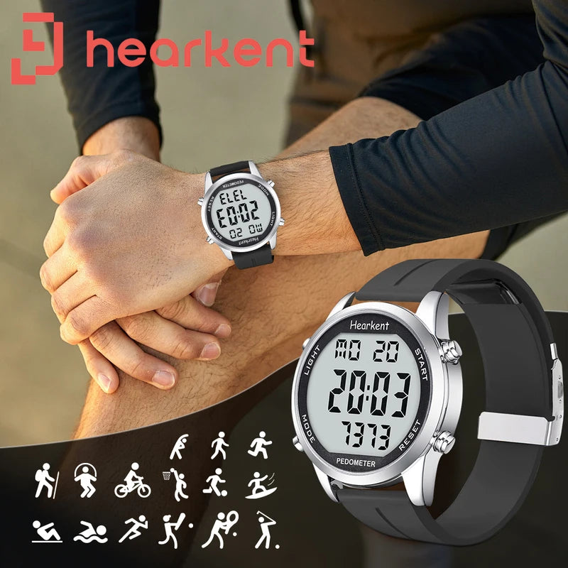 Digital Pedometer Sport Watch with Calories Step Counter Waterproof Fitness Tracker