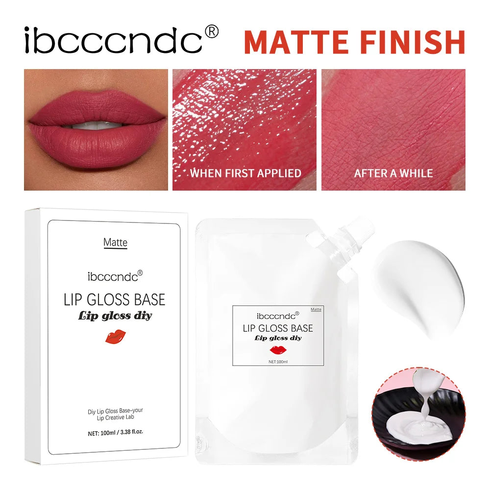DIY Lip Gloss Base 100ml Moisturizing Non-Stick Milky White Lip Makeup