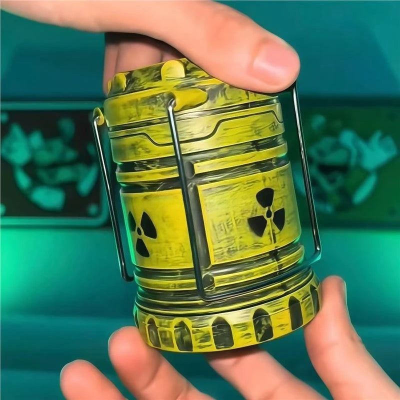 Nuclear Reactor LED Lantern - Sci-Fi Post-Apocalyptic Night Light with Green Glow, Novelty Home Decor
