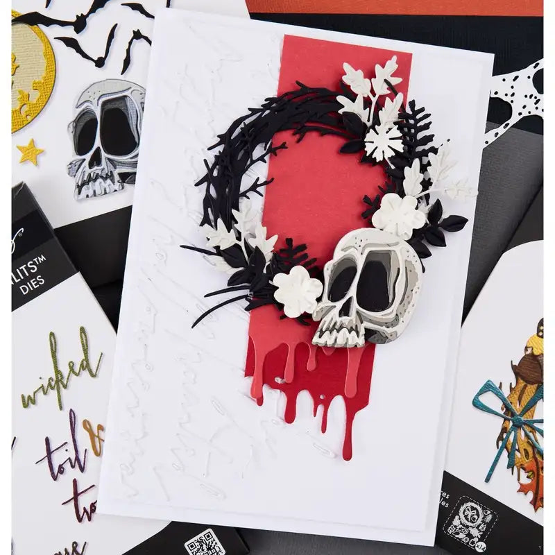 Halloween Ghost Handwritten Coffin Box Metal Cutting Dies Embossing Template For Scrapbooking & Crafts