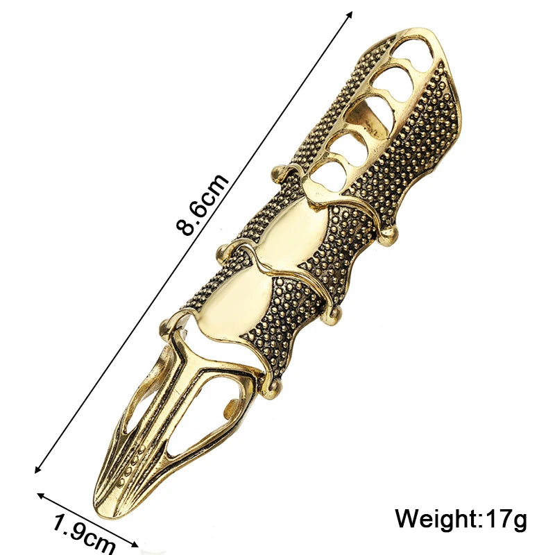Retro Women's Knuckle Rings Set Steampunk Vintage Claw Jewelry Party Ring