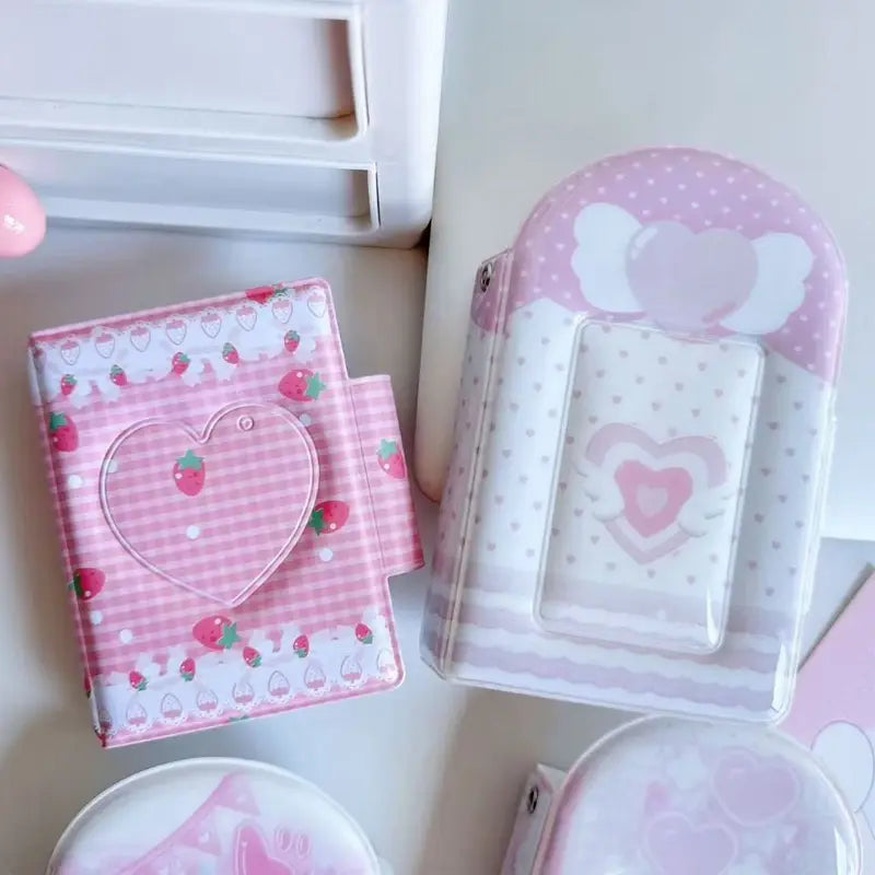 Photocard Binder Album with 32 Pockets - 3 Inch Mini Photo Storage Book