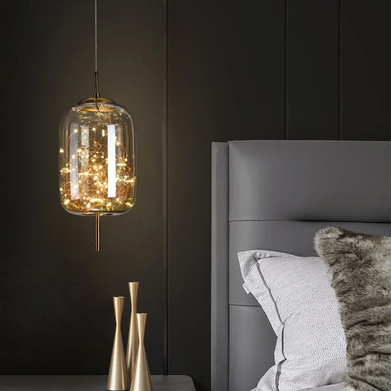 Luxury All-Day Sky Star LED Pendant Light Fixture for Restaurant Kitchen Bedroom