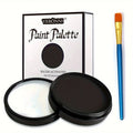 Water Activated Face and Body Paint Set with Brush - Non-Toxic Cosplay & Halloween Makeup