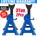 Heavy Duty 3 Ton Car Axle Stands Set - Support Lift for Vehicles, Garage & Workshop