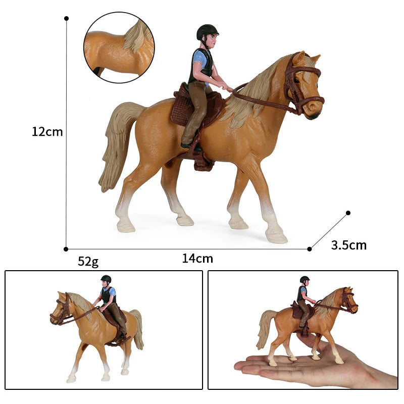 Kids Horse Animal Model Set - Simulation Toy Figures for Play & Collection