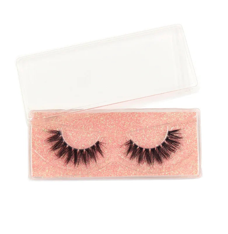 Clear Band 3D Mink False Eyelashes - Natural Fluffy Volume Wispy Lashes
