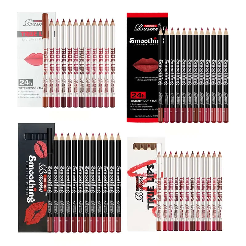 Long-Lasting Lipstick Set with Lip Liner & Matte Lip Gloss for Women