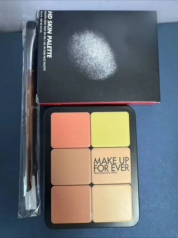 12-Color Makeup Face Palette - Foundation, Blush & Concealer Essentials
