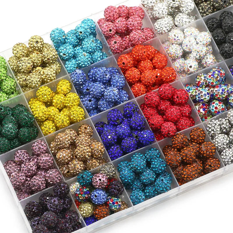 20pcs Mixed Color Glass Rhinestone Beads for Jewelry Making Crafts