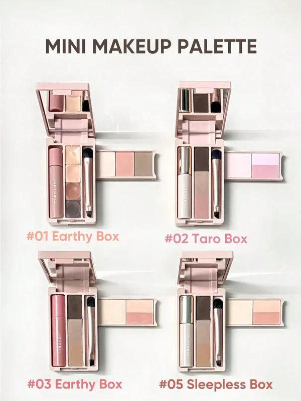 All-in-One Portable Makeup Palette with Multi-Function Eye & Face Colors
