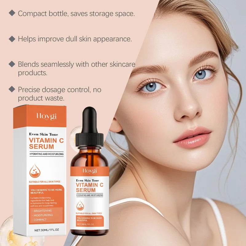 Vitamin C Serum for Face with Hyaluronic Acid & Aloe Vera - Brightening Dark Spots, Anti-Aging 30ml
