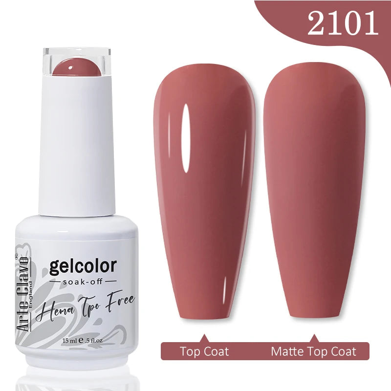 Gel Nail Polish 15ML - Semi-Permanent UV Soak Off Nail Varnish for Professional & Home Use