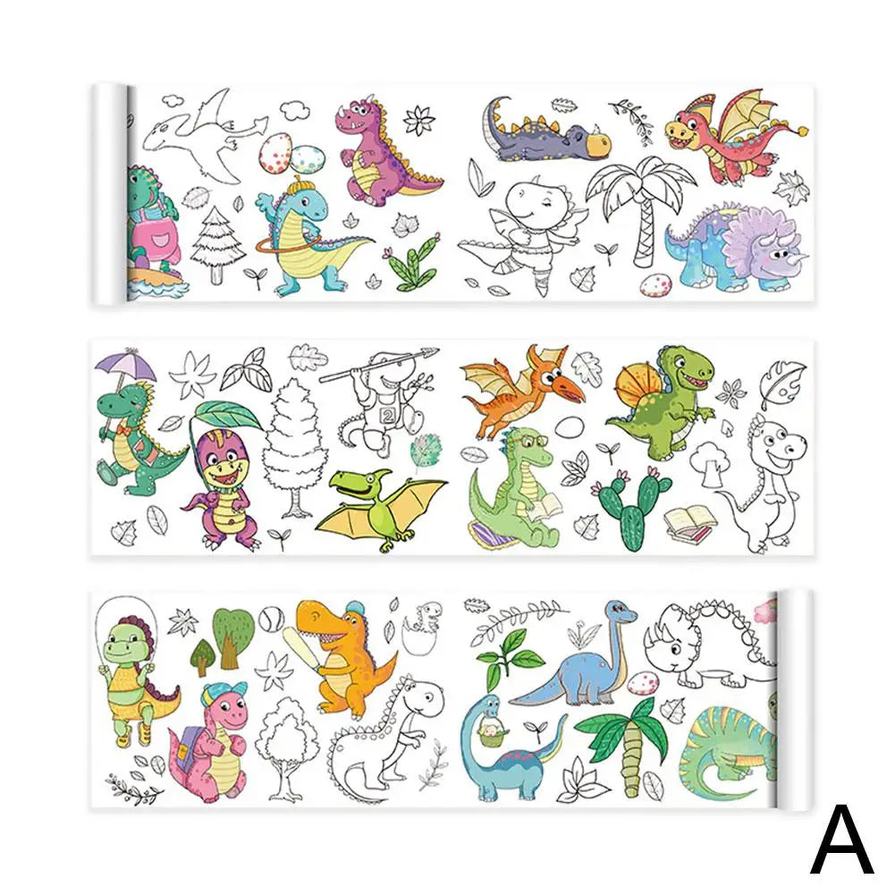 Children's Drawing Roll Colorful Art & Craft Paper for Kids DIY Painting