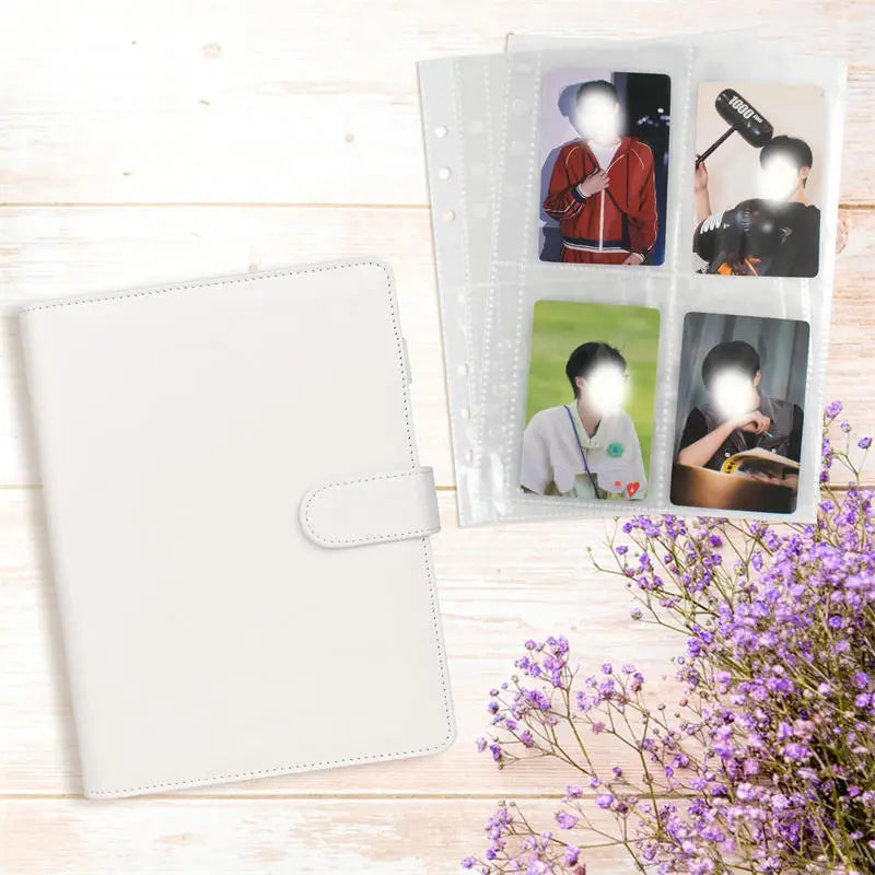 Loose Leaf Photo Album & Card Book Organizer - 25 Sheets, PVC, Multiple Colors
