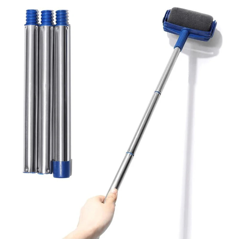 Paint Roller Brush Kit with Foam & Triangular Brushes for Interior Walls