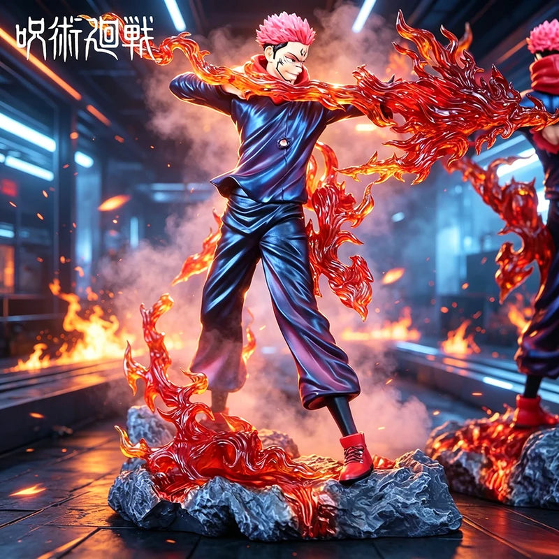 30cm Anime Jujutsu Kaisen Sukuna Action Figure PVC Statue Collectible Toy