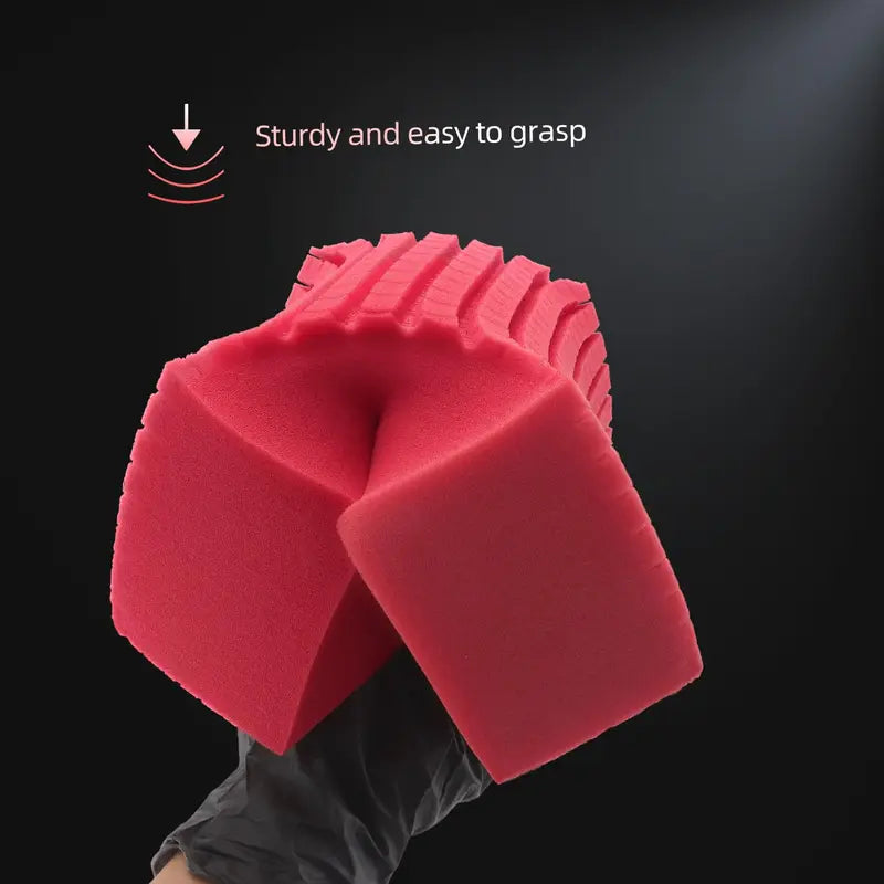 Car Wash Sponge Scratch-Free Durable Cross Cut Grid Cleaning Tool for Auto