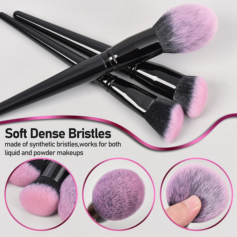 18-Piece Professional Makeup Brush Set - Foundation, Eyeshadow, Blush & Cosmetic Tools