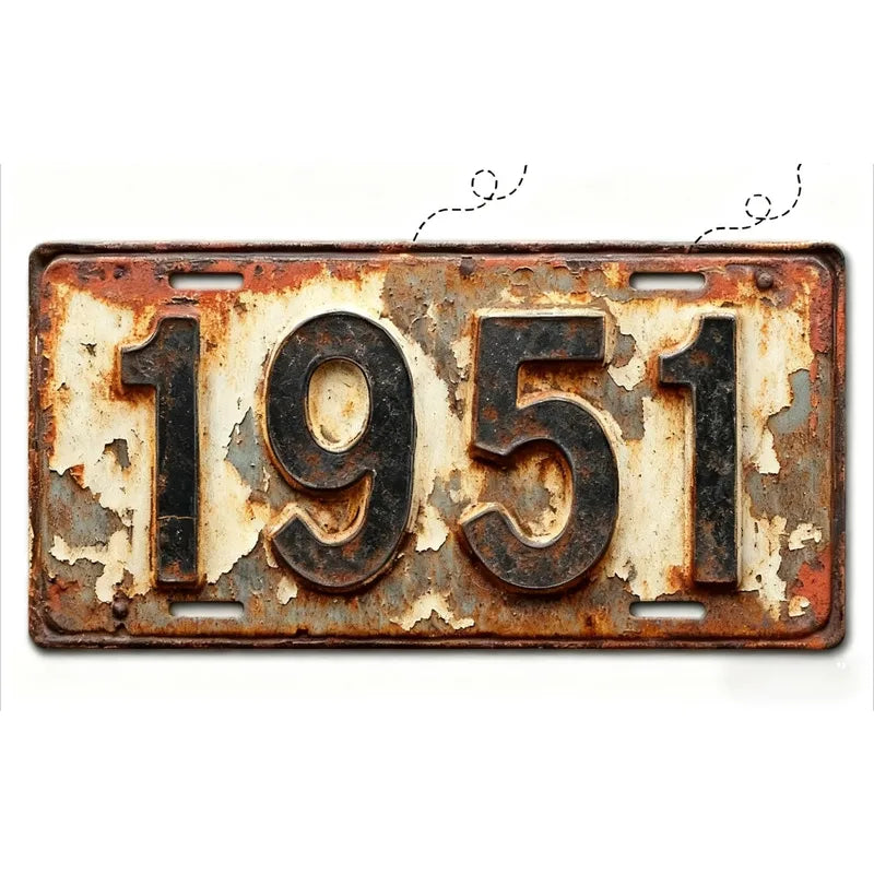 Aluminum License Plate Tag with Polished Metal Finish - Fade-Resistant Car Plate Frame, Easy Install