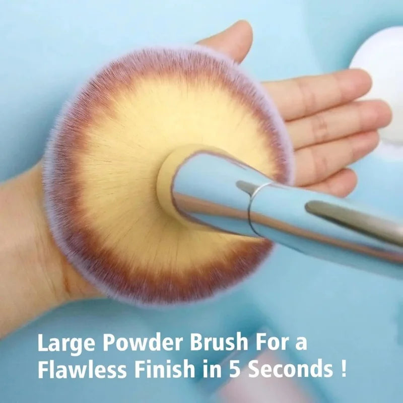 Large Ultra-Soft Synthetic Powder Makeup Brush for Liquid, Cream & Powder