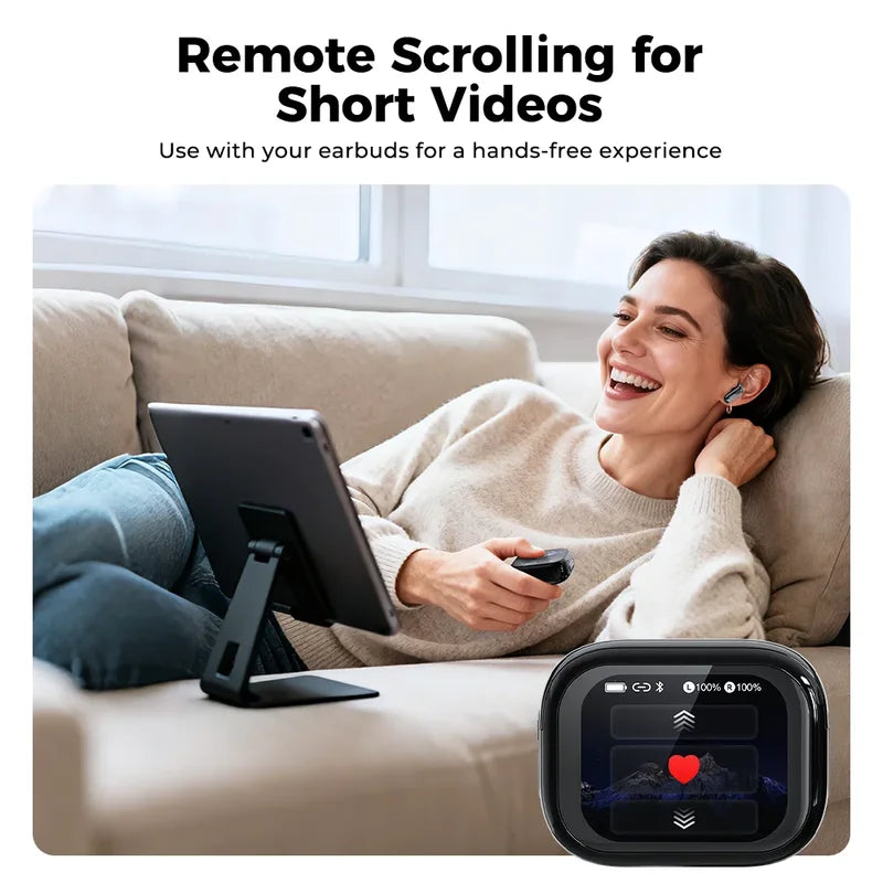 Wireless Bluetooth Earphones with AI Translator LCD Screen Noise Reduction Sport Headsets