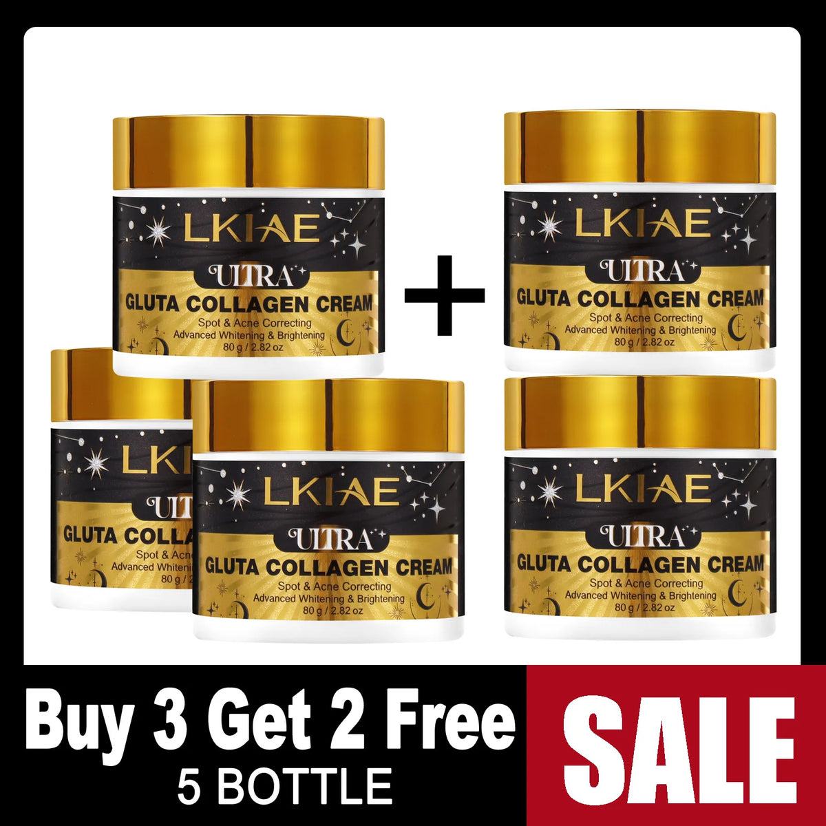 Whitening Skin Care Set with Collagen & Glutathione – Hydrating & Brightening for All Skin Tones