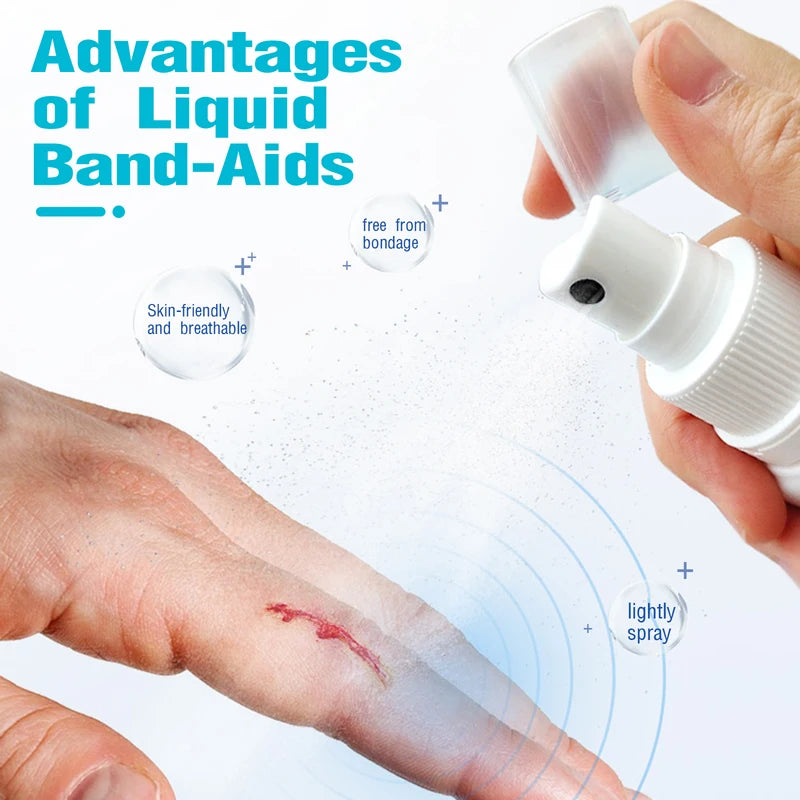 Liquid Bandage Spray Waterproof Wound Care Protective Film - Breathable & Transparent