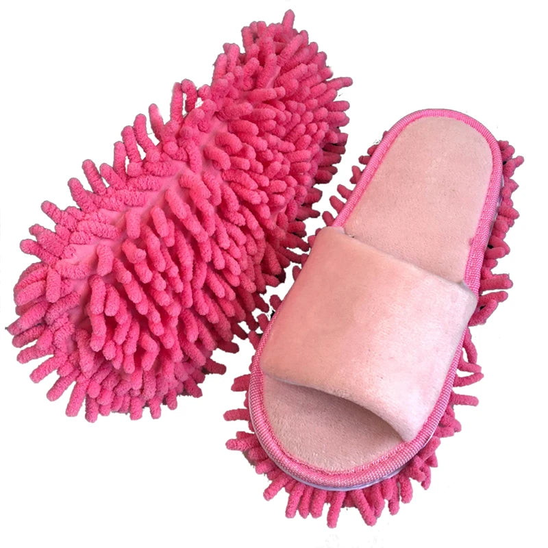 Multifunction Floor Cleaning Slippers Open-Toe Mop Shoes for Home Use