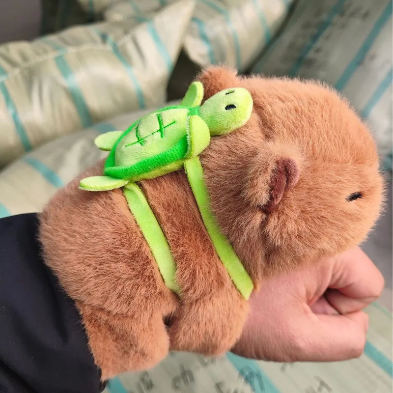 Animal Plush Wristband Toy Set - Cute Capybara Fox Doll for Christmas Gifts