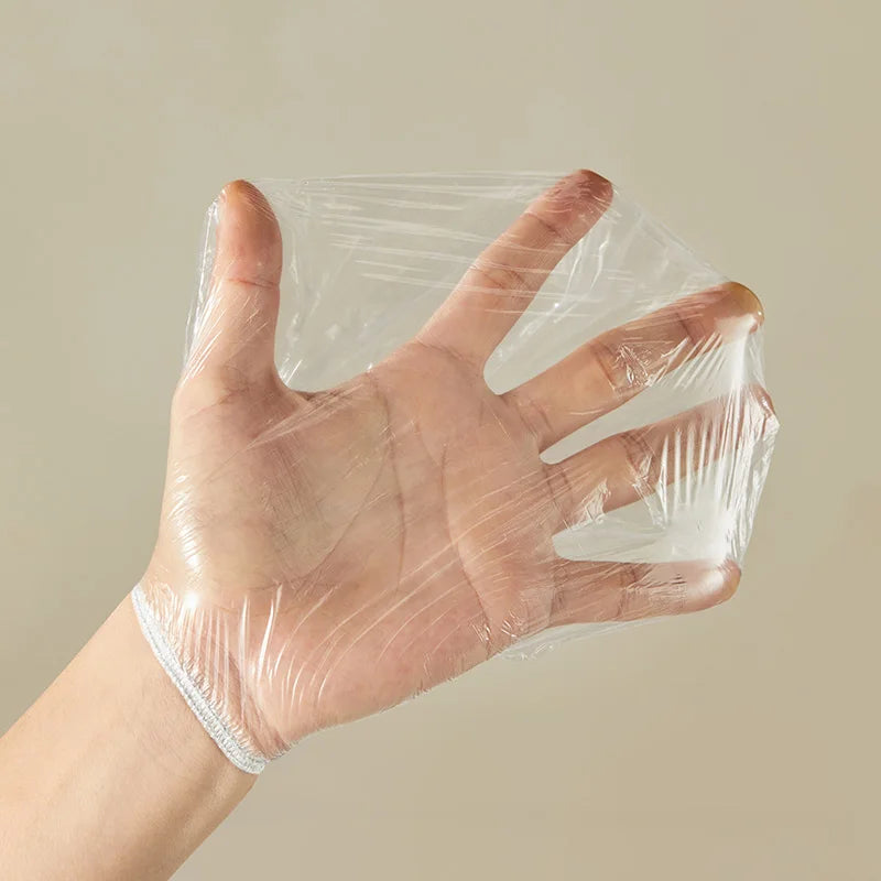 Disposable Food-Grade Plastic Wrap Covers 100-Pack for Kitchen & Refrigerator Storage
