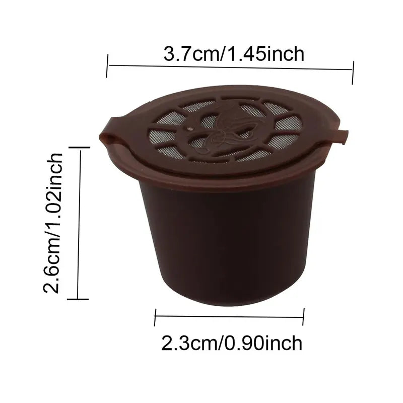 Reusable Coffee Capsules Set for Nespresso with Spoon & Brush - Food Grade PP