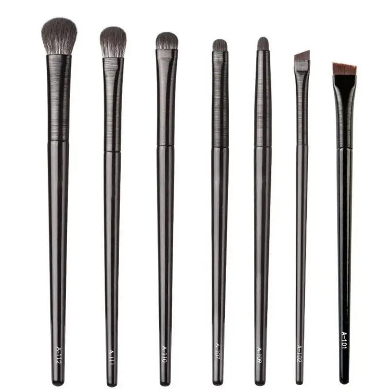 Multi-Use Eyeshadow Makeup Brush Set - Soft, Plastic Handle, 5/6 Pieces